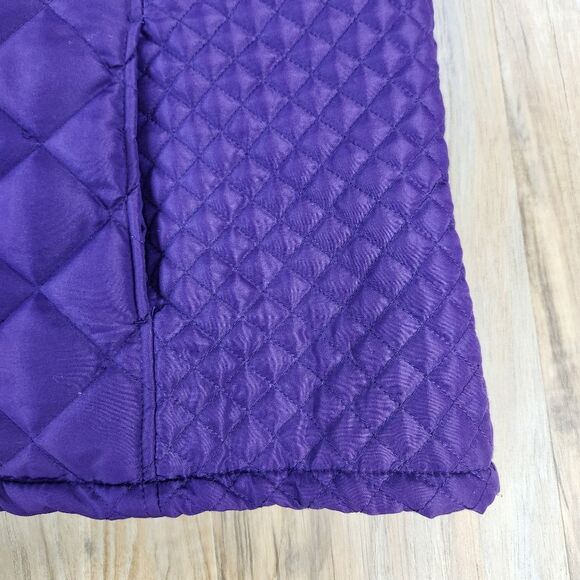 💇♀️GNW Indigo Purple Quilted Zippered Sleeveless Vest Jacket Size 2X - Picture 9 of 11